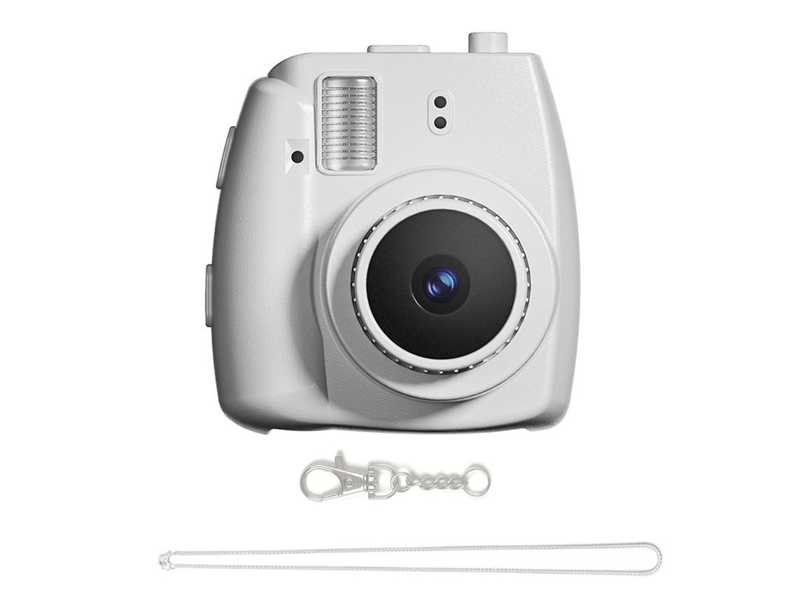Mini Cámara Digital Ccd (blanca, 16 Gb), Con Flash, Captura De Fotos Y Vídeos Y Pantalla De 0,96 Pulgadas.