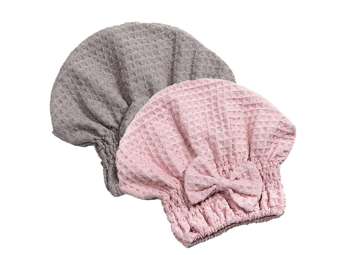 Toalla Kofihety Gorro Secado Lazo Super Gris (25x20x5cm)