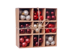 Adornos Navideños De Plástico Azul Para El Árbol*