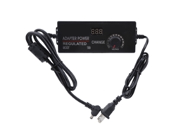 Adaptador Regulador De Corriente Continua Ajustable De 3-12 V Y 10 A Con Indicador De Voltaje Para Tiras Led, Routers Y Cámaras.