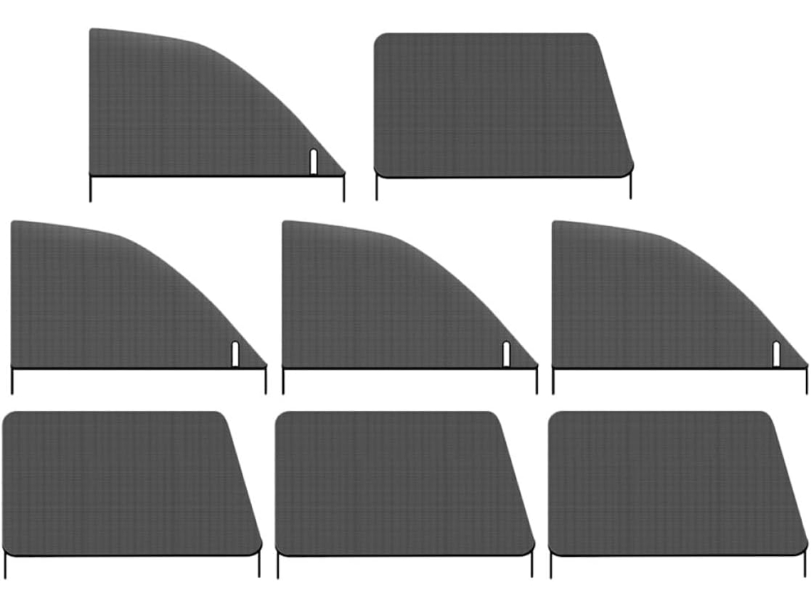 Juego De 4 Pares De Parasoles Para Ventanas De Coche, Pantalla De Protección Uv, Mosquitera...