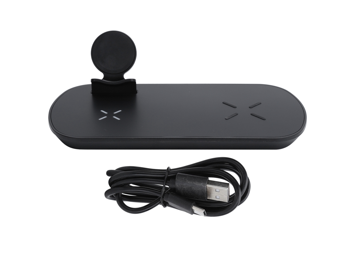 Cargador Inalámbrico (compatible Con Dispositivos Samsung, Carga Rápida Para Tres Dispositivos Simultáneamente)