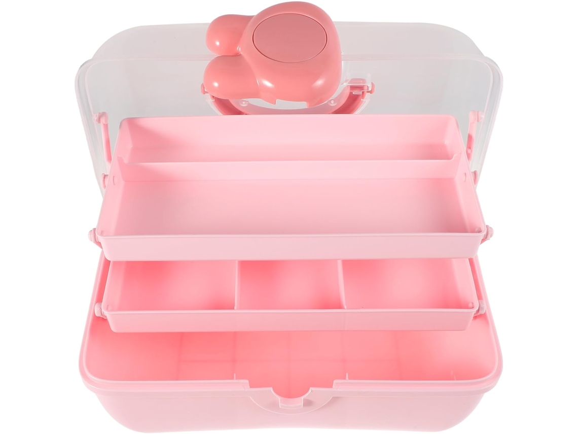 Caja Organizadora De Joyas Para Niñas, Fácil De Usar Y Con Tapa Transparente.