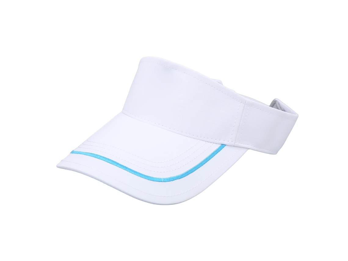 Gorra De Algodón Con Visera Ancha Y Sin Parte Superior Para Actividades Al Aire Libre - Blanca