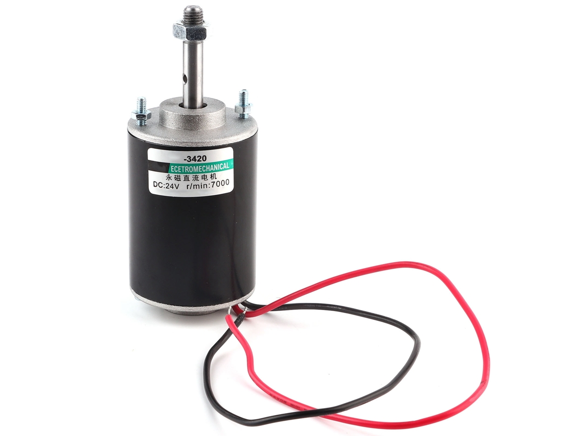 Motor De Cc De Alta Velocidad De 30 W Y 24 V (7000 Rpm) Con Imán Permanente, Miniatura, Bajo Nivel De Ruido, Giro En Sentido Horario Y Antihorario.