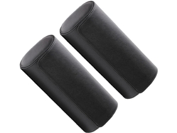 De 2 Peças De Estojo Para Relógio Masculino, Em Couro Pu Preto, Estojo De Armazenamento Durável Com Compartimentos Para Relógios E Joias.