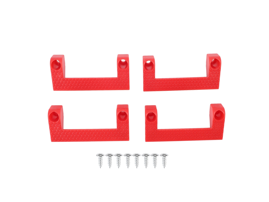 Soportes De Abs Para Cinta Métrica Para Guardar Herramientas En La Escalera, Para Organización Del Garaje, Fácil Acceso, Rojo.