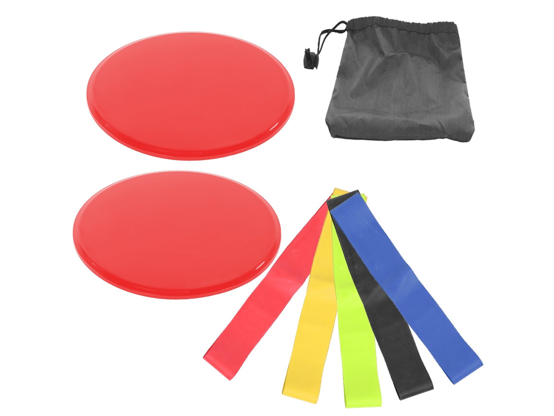 2026-discos Deslizantes Para Ejercicio Deportivo Slider Entrenamiento Mat Equipo Fitness Rojo