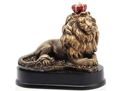 2026-figura De Rey León, Decoración De Oficina Y Hogar, Estilo Nórdico, Resina De Moldeo Frío