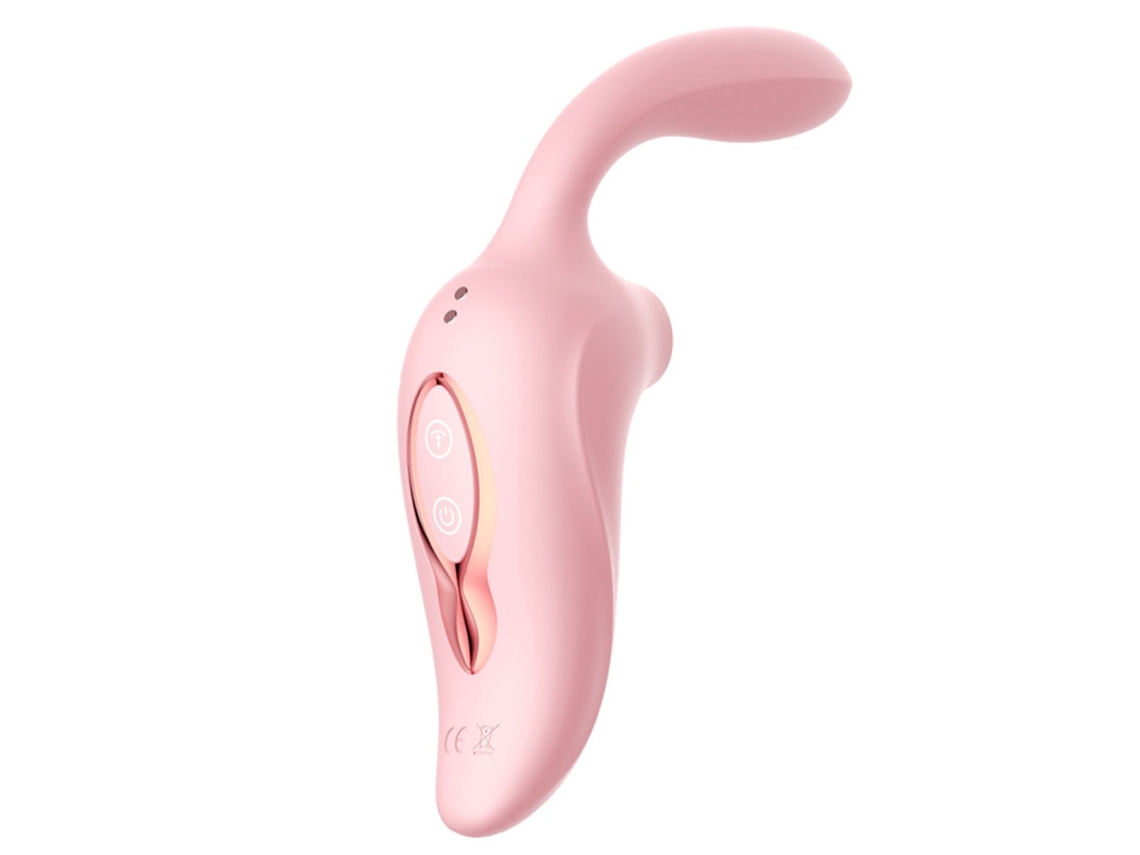 Vibrador de Succión 3 en 1 con 10 Velocidades para Mujer (Rosa) YIZHOOD