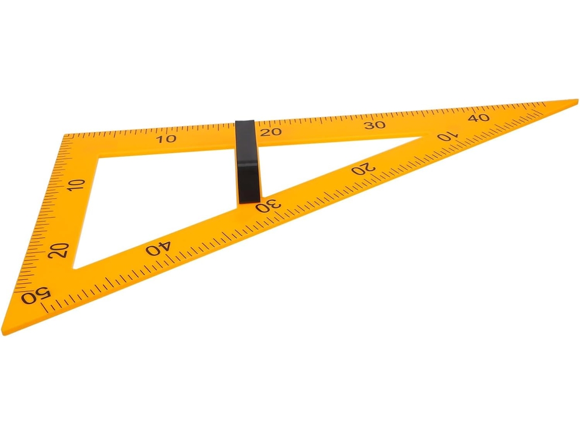 Regla Triangular Magnética Con Mango Extraíble | Herramienta Educativa Versátil Para Enseñar Geometría En Una
