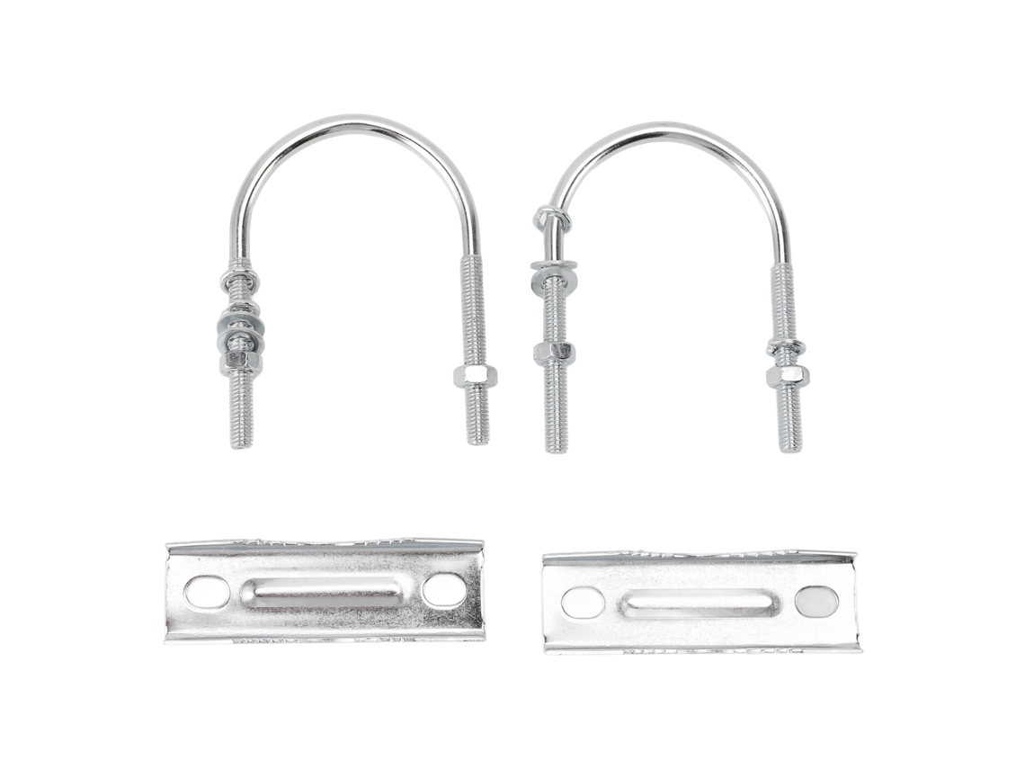 2026 Store-kit De Abrazaderas Para Antena Doble Con Pernos U Y Bloque De Mandíbula En V Para Montaje De Mastiles Exterior