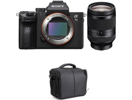 Kit Cámara Mirrorless, Objectivo y Bolsa SONY ALPHA 7 III (24 MP - Sensor: Exmor R BSI - ISO: 100 a 51200)