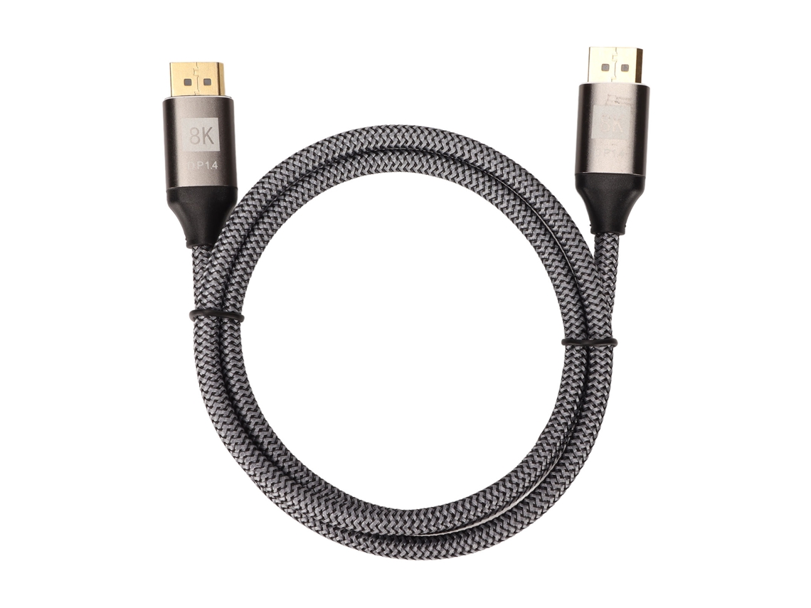 Cabo Displayport Para Displayport 8k 60hz 1m/3,3pés Anti-interferência Para Laptop Pc Monitor Projetor