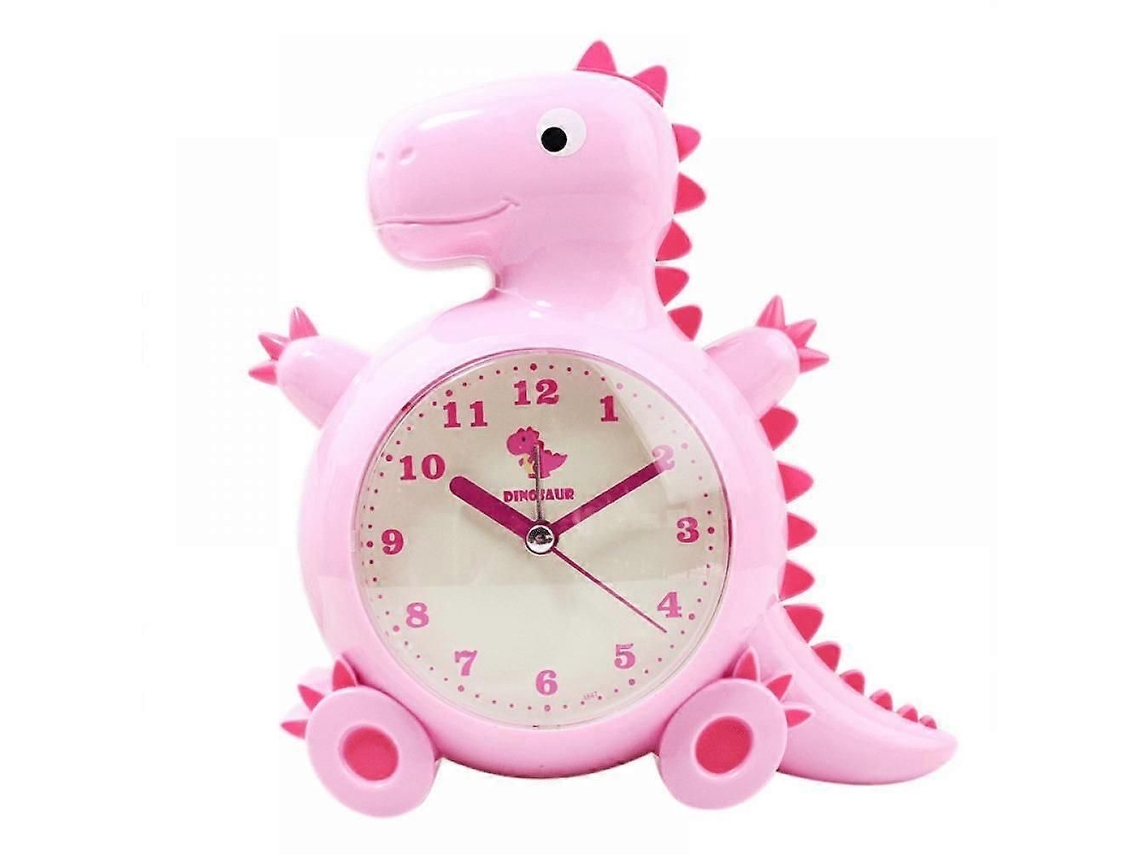 Reloj despertador infantil, diseño de dibujos animados, reloj de dinosaurio, luz nocturna, decoración de mesa para el hogar, estudiantes y GOKOCO