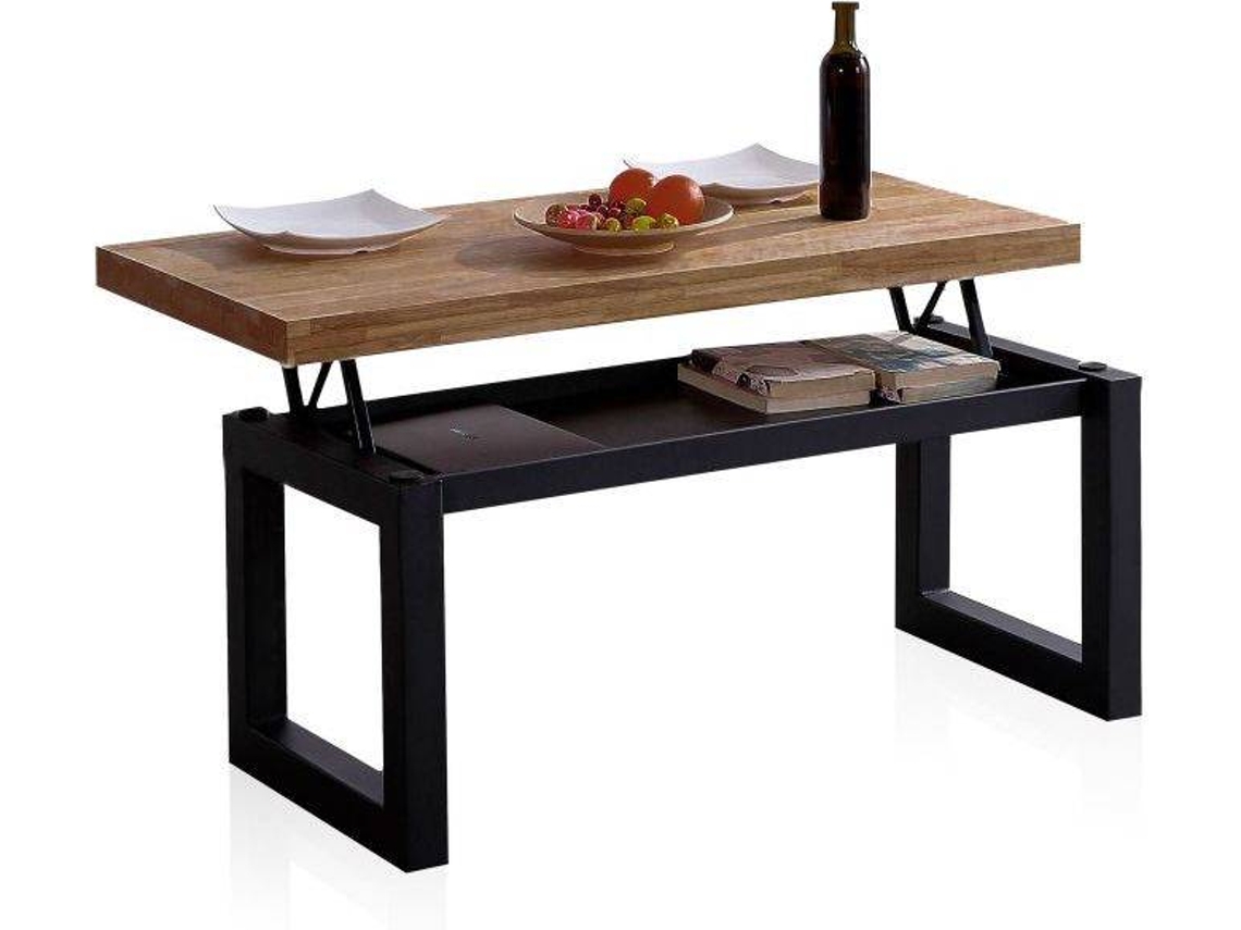 Mueble de Apoyo ABECEDARIO boreal – Negro (Madera - 120 x 47,5 x 60 cm)