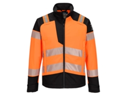 Chaqueta Softshell Ignífuga Alta Visibilidad Modaflame | Fr Naranja/negro / L