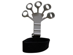 Gray Finger Corrector And Exerciser Silicone 5-finger Corrector Trainer Para Tiro E Escalada Em Rocha