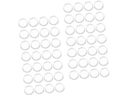 Juego de 400 cápsulas transparentes para monedas, cajas organizadoras de monedas.