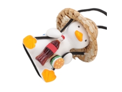 Bonito Colgante Decorativo De Pato Oscilante Para Coche Con Aromaterapia Para El Espejo Retrovisor