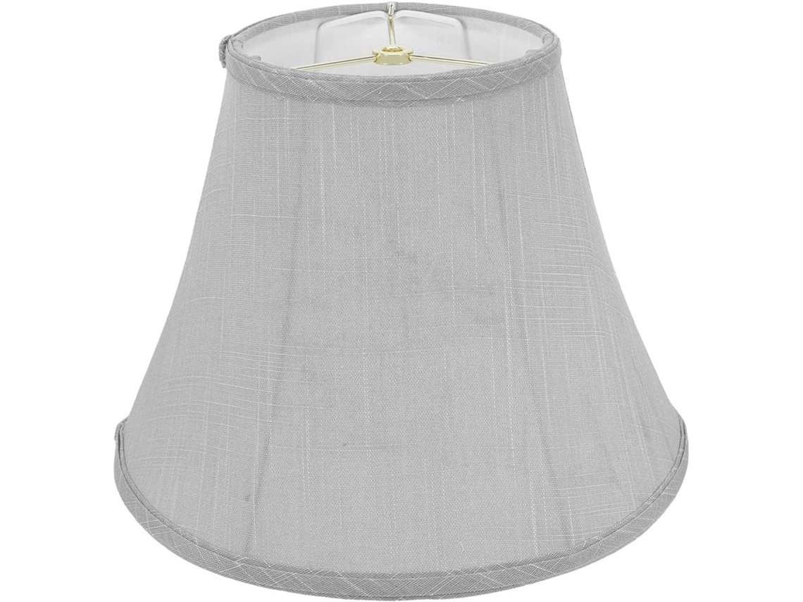 Lámpara de mesa cónica de lino con forma de campana, 33 x 23 x 18 cm, plegable, para lámparas de pared y de mesa.