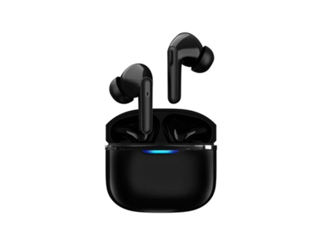 Auriculares Sin Luces Incorporadas para Apple YEMAESRE Bluetooth Impermeables Negros
