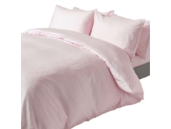 Homescapes Dusky Pink Violet Egyptian Cotton Duvet Cover And Pillowcases 330 Tc, Super King
