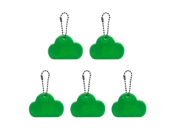 Colgante reflectante portátil, colorido, amarillo fluorescente y multifuncional para seguridad en exteriores. Verde.