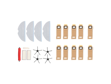 Conjunto de saco de pó com filtro hepa para esfregona principal para xiaomi roborock s7