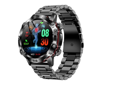VEANXIN SmartWatch 1.43 '' Pantalla HD ET482 Rastreador de ejercicios a prueba de agua-Negro