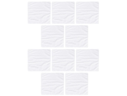 10 Toallas Deportivas De Microfibra De 30x30 Cm, Blancas, Absorbentes Y Suaves Para Yoga, Fitness Y Entrenamiento.