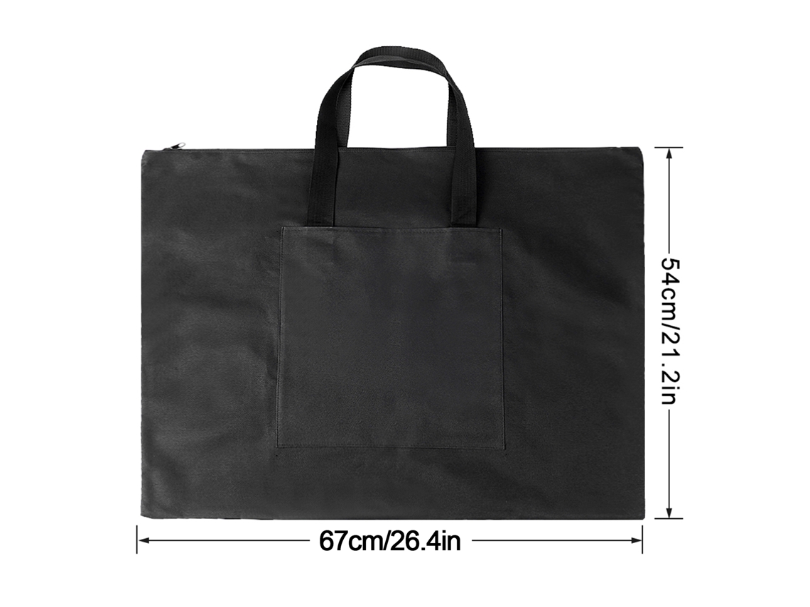 Bolsa De Transporte Para Tablero De Dibujo A2, Estuche De Arte Con Cremallera Y Asa Versátil.