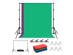 Trípode fotográfico Puluz de 2 x 2 m, 3 fondos fotográficos para estudio