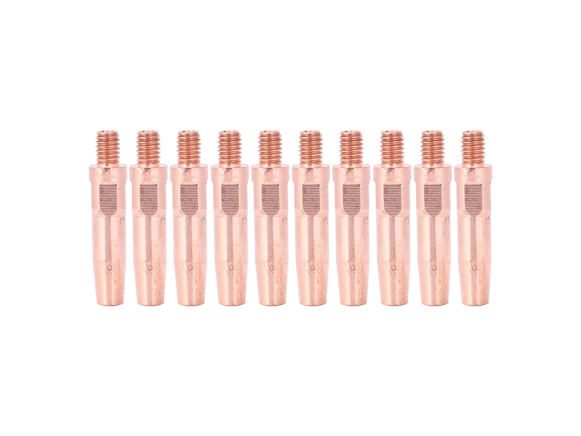 10 puntas de contacto para soplete MIG de cobre, cromo y circonio, 45 x 1,2 mm, punta conductora para soldadura.