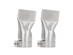 2 Boquillas De Soldadura Planas De Boca Ancha De 40 Mm Para Pistola De Aire Caliente, De Acero Inoxidable.