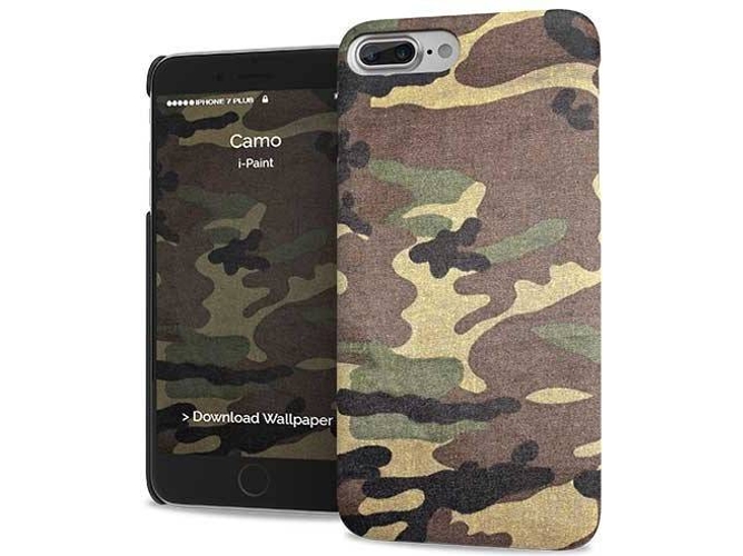 Funda I-PAINT Hard Camo iPhone 7 Plus, 8 Plus Marrón