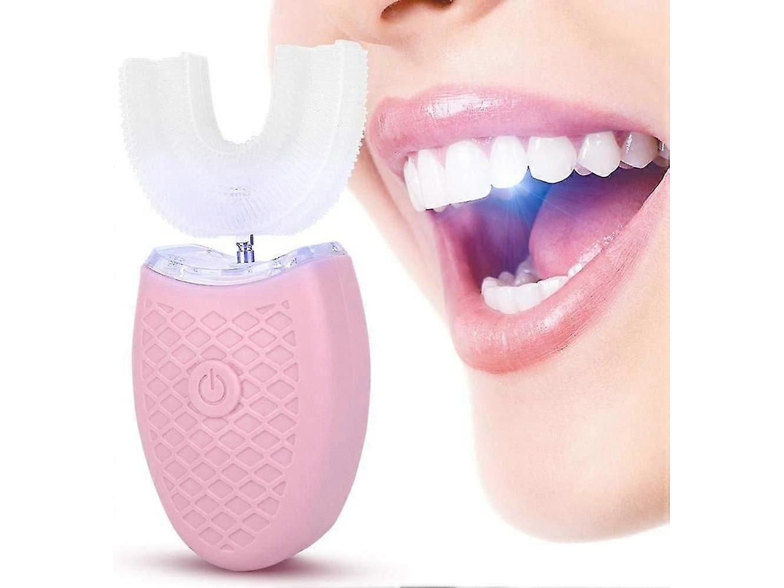 Cepillo de dientes en forma de U para adultos, eléctrico sónico, limpieza automática, cuidado bucal, 360° frío L GOKOCO
