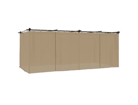 Cenador VIDAXL Gris Topo Acero (6x3 m)
