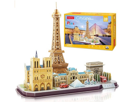 Puzzle 3D T.PLANET SHOP Paris (Edad Mínima: 12 Años - Número Piezas: 114)