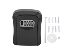 Caja De Llaves Con Cerradura De Combinación De 4 Dígitos Para Montaje En Pared Exterior De Alta Resistencia.
