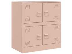 Maison Exclusive - Aparador De Acero Rosa 67x39x73 Cm