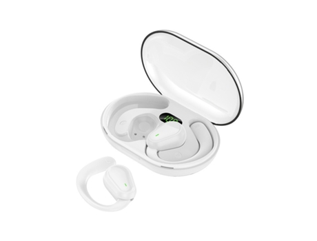 Auriculares con gancho para la oreja, auriculares inalámbricos con oreja abierta, auriculares inalámbricos, sonido estéreo con pantalla LED, BISBIS...