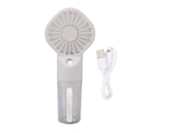 Mini ventilador USB de 3 pulgadas, 3 velocidades, funciona con pilas, silencioso.