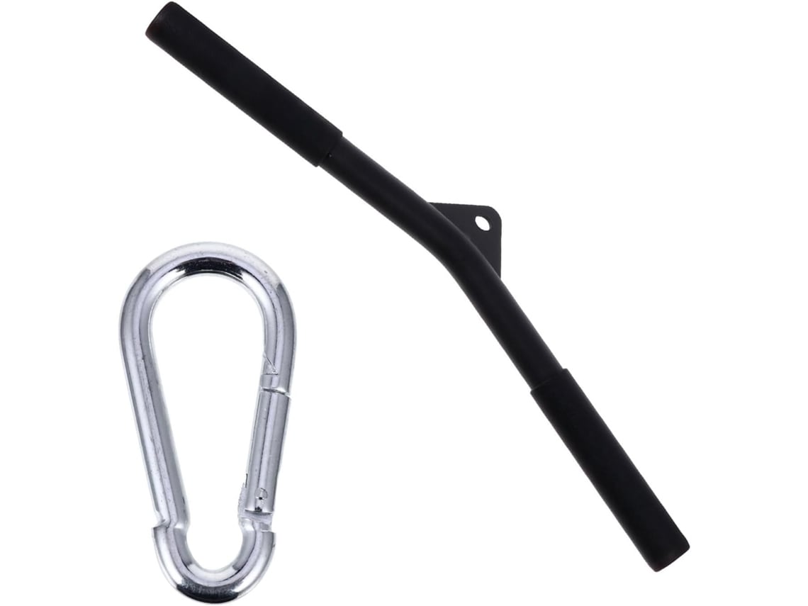Barra De Ejercicios Para Bíceps De Acero Negro, Accesorio Fácil De Usar Y Guardar, Para Gimnasio En Casa.