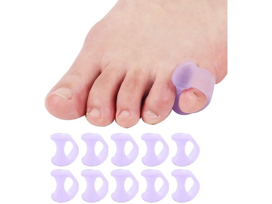 Juego De 10 Separadores De Dedos Pequeños De Gel, Alineador De Dedos En Martillo Y Separador De Dedos (morado) 2025