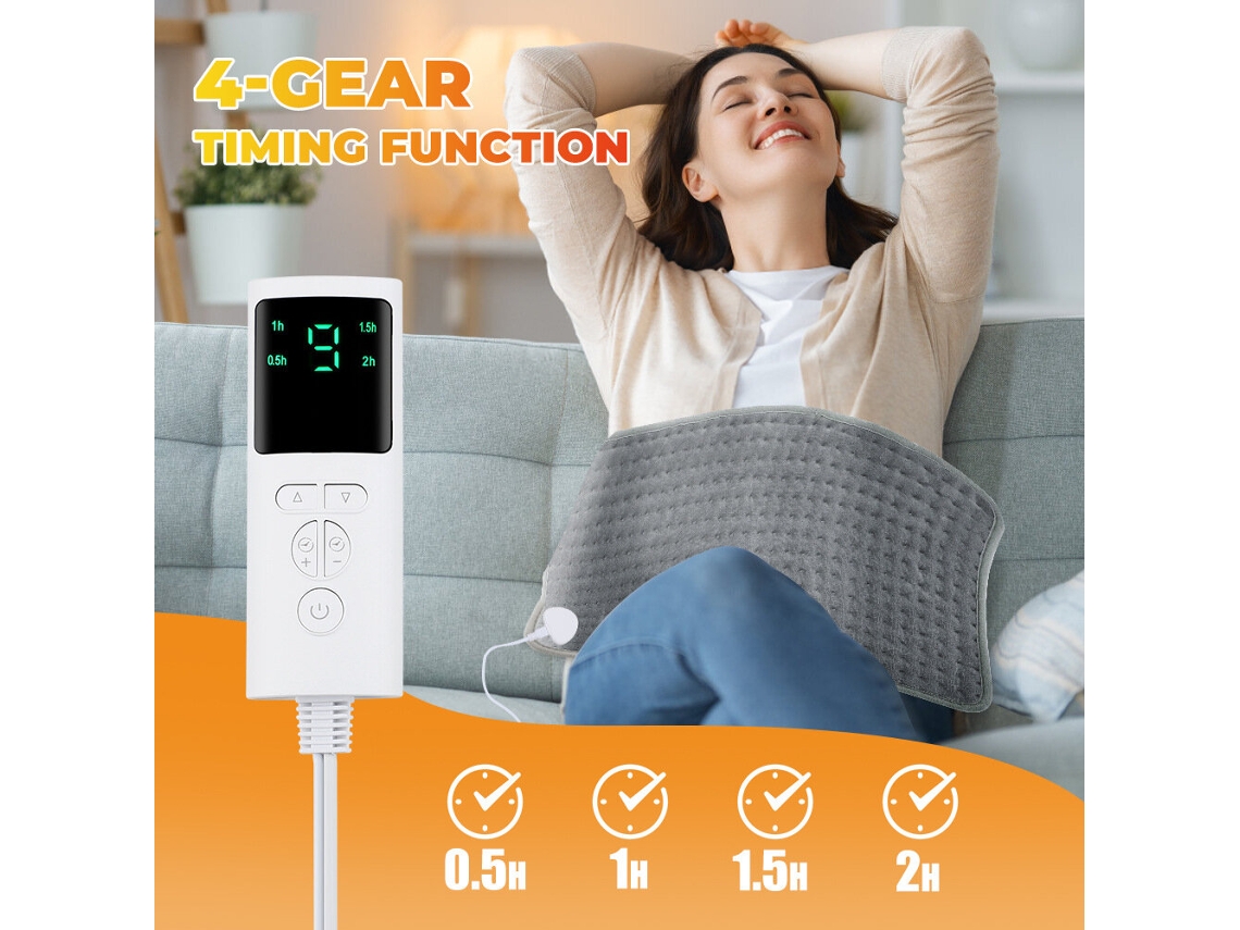 Cinza Tengoo Manta Elétrica Controle Inteligente Temperatura Multifuncional Portátil Aquecimento Inverno Casa Escritório