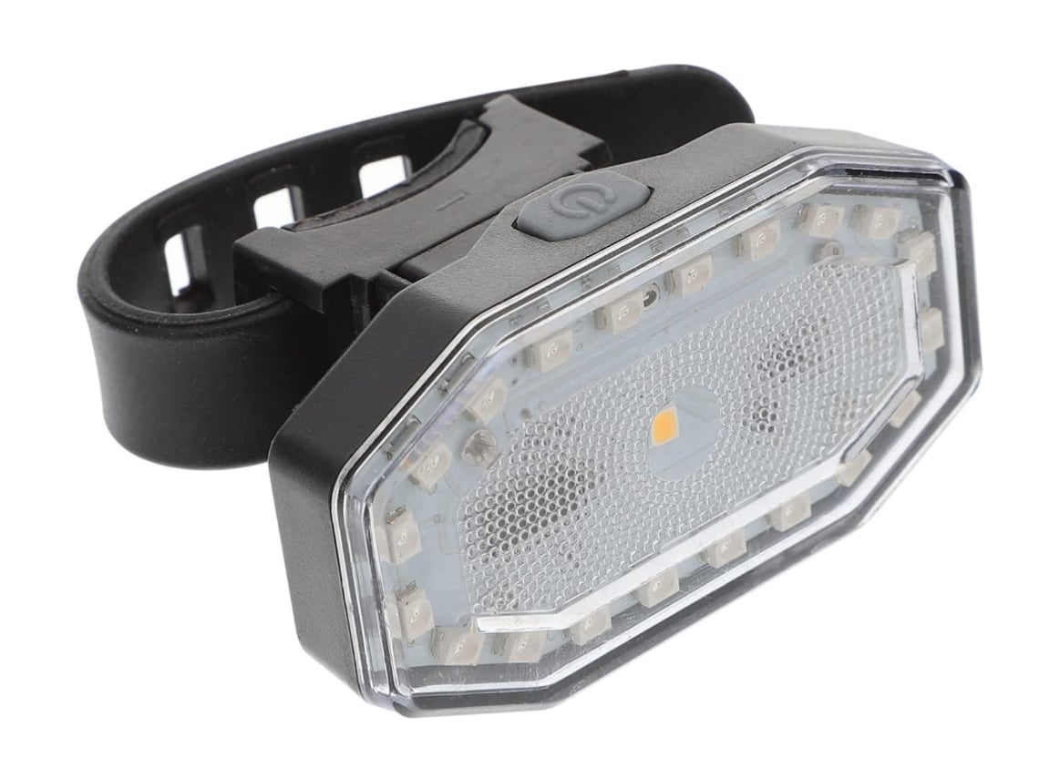 Faro de bicicleta Luz de freno Apéndice Carga USB Luz de bicicleta Luz de bicicleta Luz de advertencia de montaña (negro)