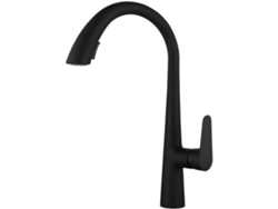 Grifo De Cocina Extraíble De 60 Cm En Color Gris Plomo Con Agua Fría Y Caliente Y Fregadero Giratorio.
