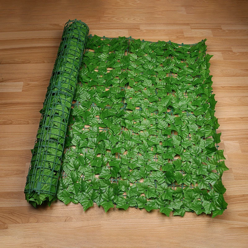 (verde Claro, 50 Cm X 3 M) Panel De Valla Artificial De Hojas Verdes, Adecuado Para La Decoración De Exteriores, Jardines Y Balcones.
