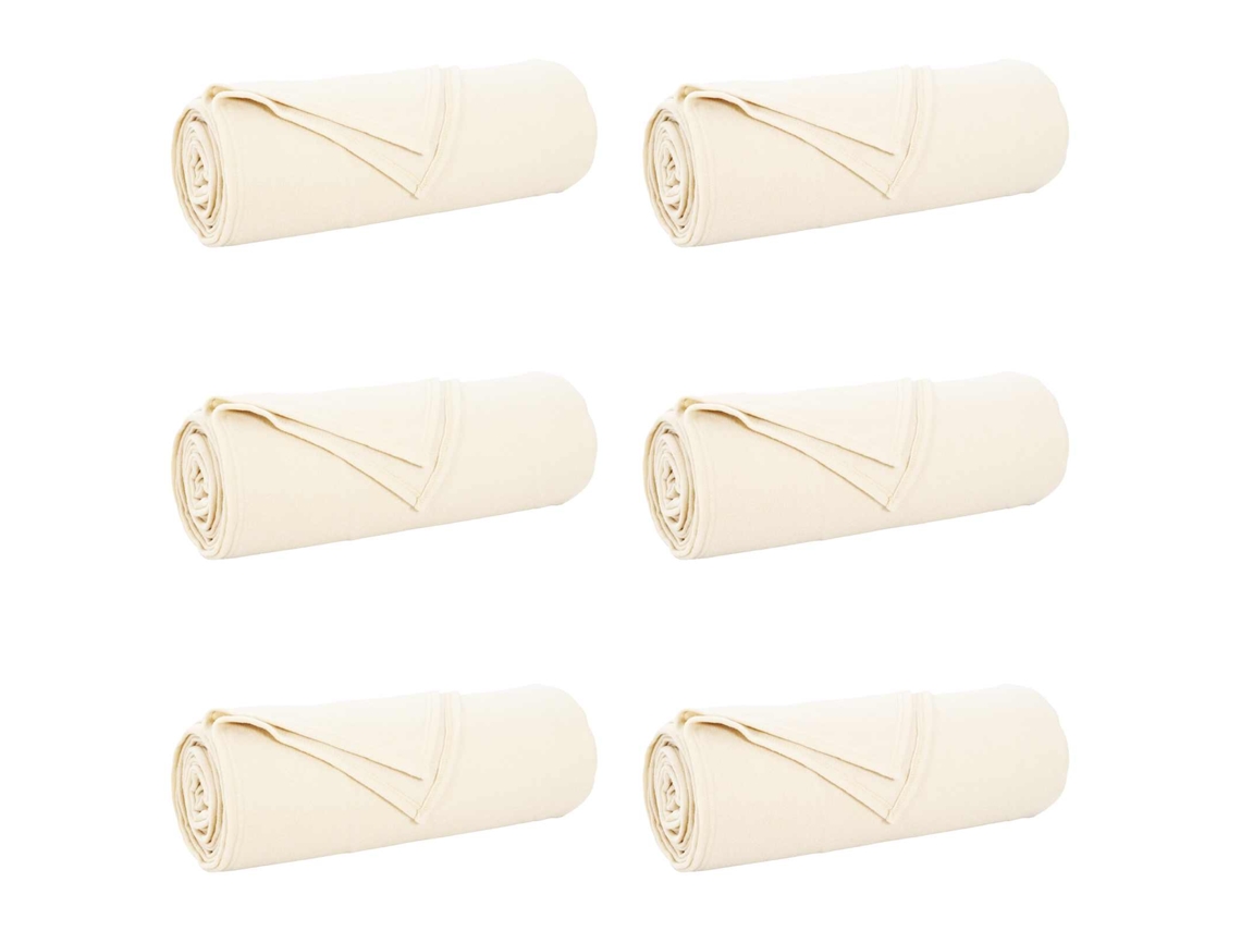 Mantitas De Sofá 6 Uds Crema 280 X 210 Cm Lana
